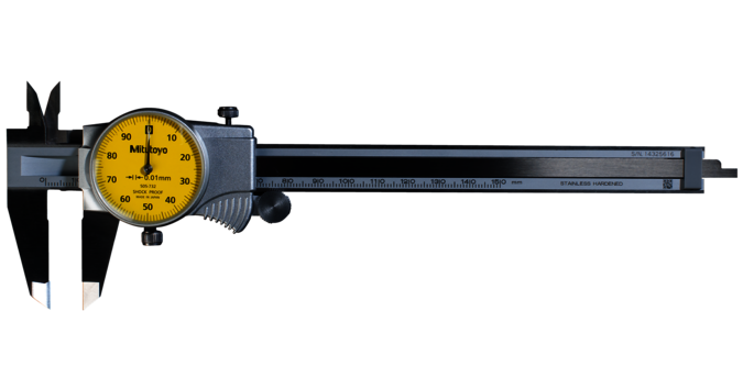 Mitutoyo Órás tolómérő, 0-150 mm, 0.01 mm, 1 mm/rev (505-732) termék fő termékképe