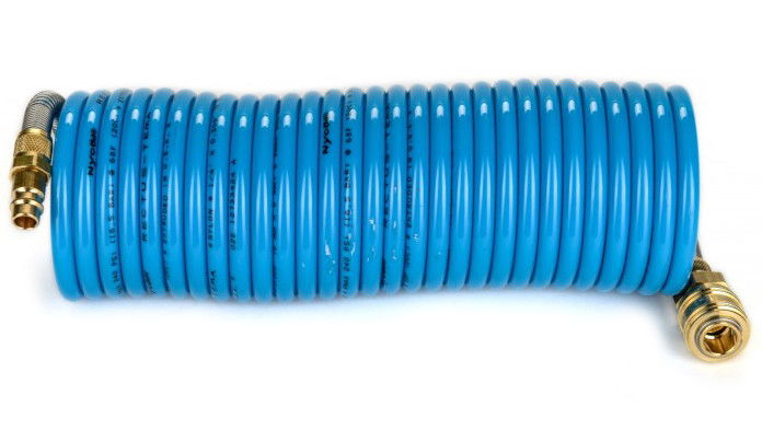 Rectus MFSP10/075KS poliamid 12 spiráltömlő gyorscsatlakozóval, kék, 10x8x1 mm, 7.5 m hosszú termék fő termékképe