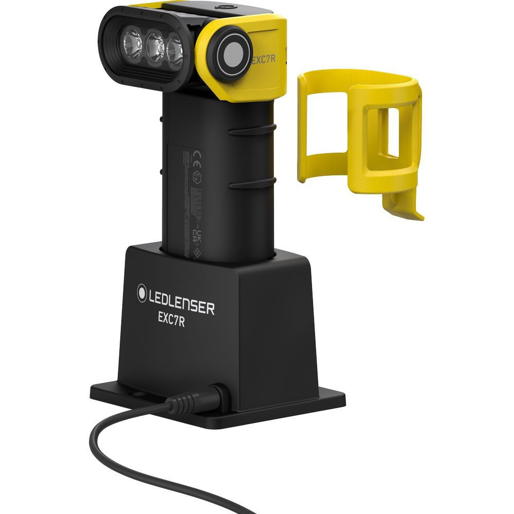 Ledlenser EXC7R tölthető robbanásbiztos ATEX LED pipalámpa töltővel, CRI70, 0/21 zóna, 3.7 V Li-ion, 400 lm termék fő termékképe