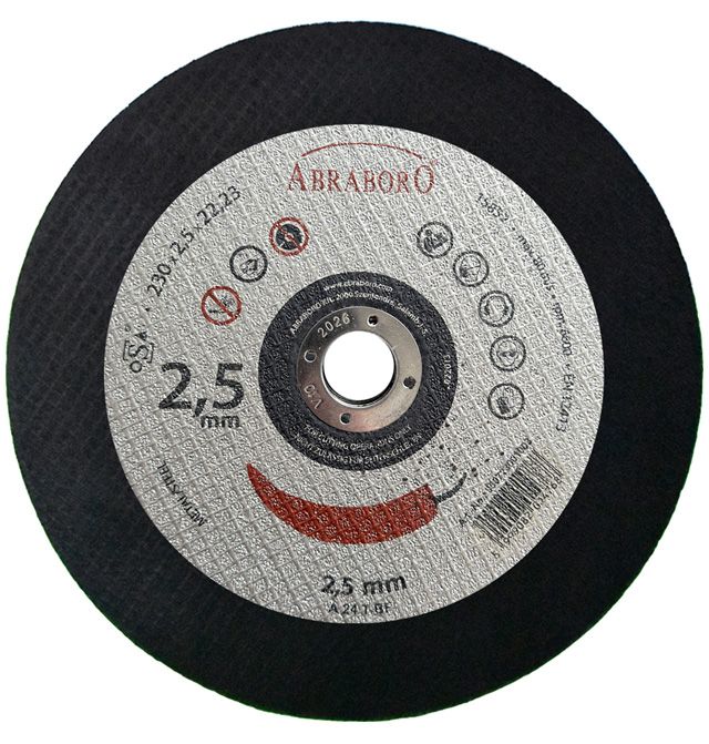 Abraboro 230 x 2.5 x 22 mm CHILI fémvágó korong, 10 db/csomag termék fő termékképe