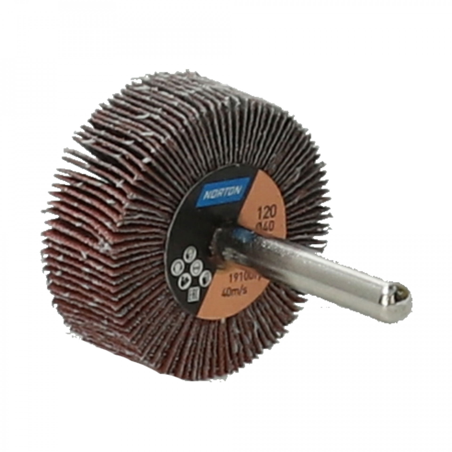 Norton Metal R207Plus csapos lamellás csiszolókorong Ø40x15x6mm P120, 10 db/csomag termék fő termékképe