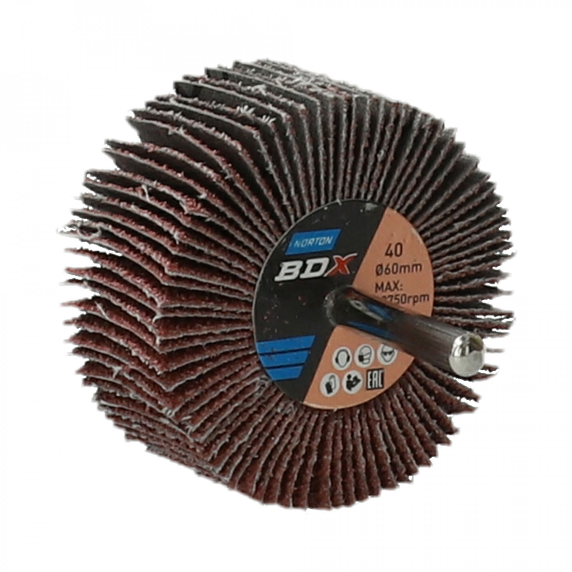 Norton Metal R207Plus csapos lamellás csiszolókorong Ø60x30x6mm P40, 10 db/csomag termék fő termékképe