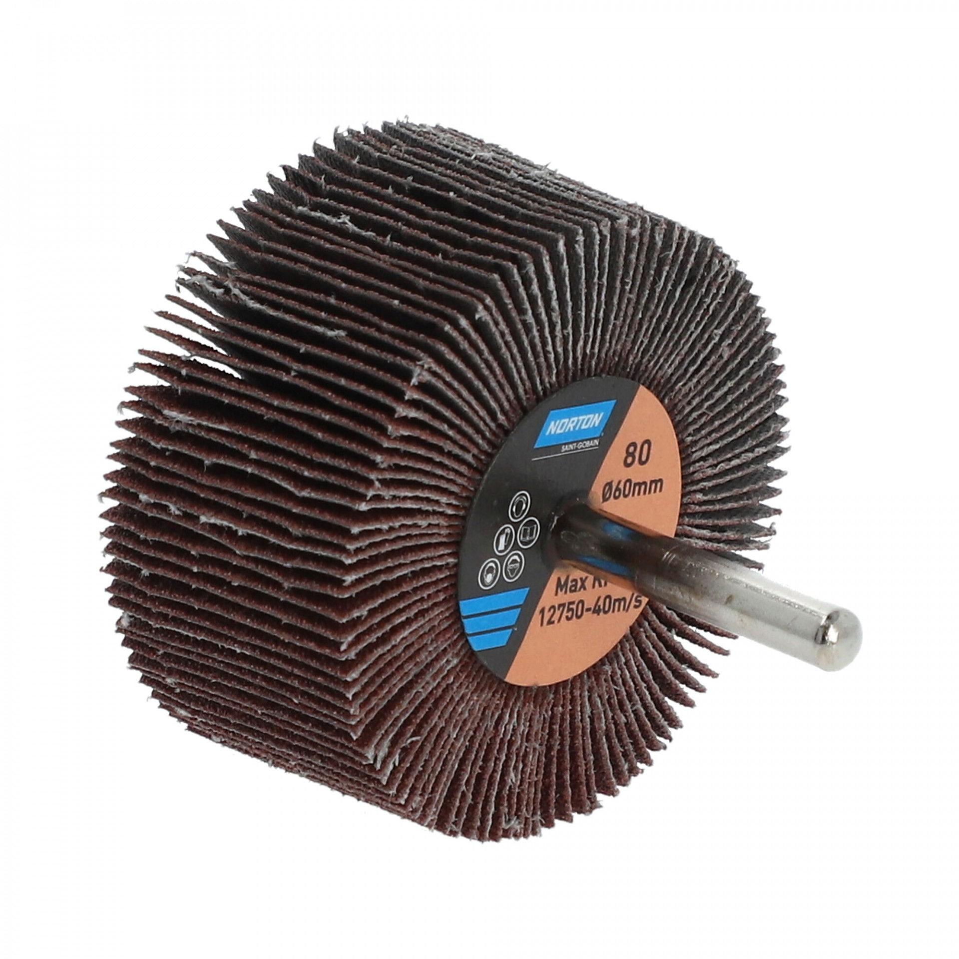 Norton Metal R207Plus barázdált csapos lamellás csiszolókorong Ø60x30x6mm P240, 10 db/csomag termék fő termékképe
