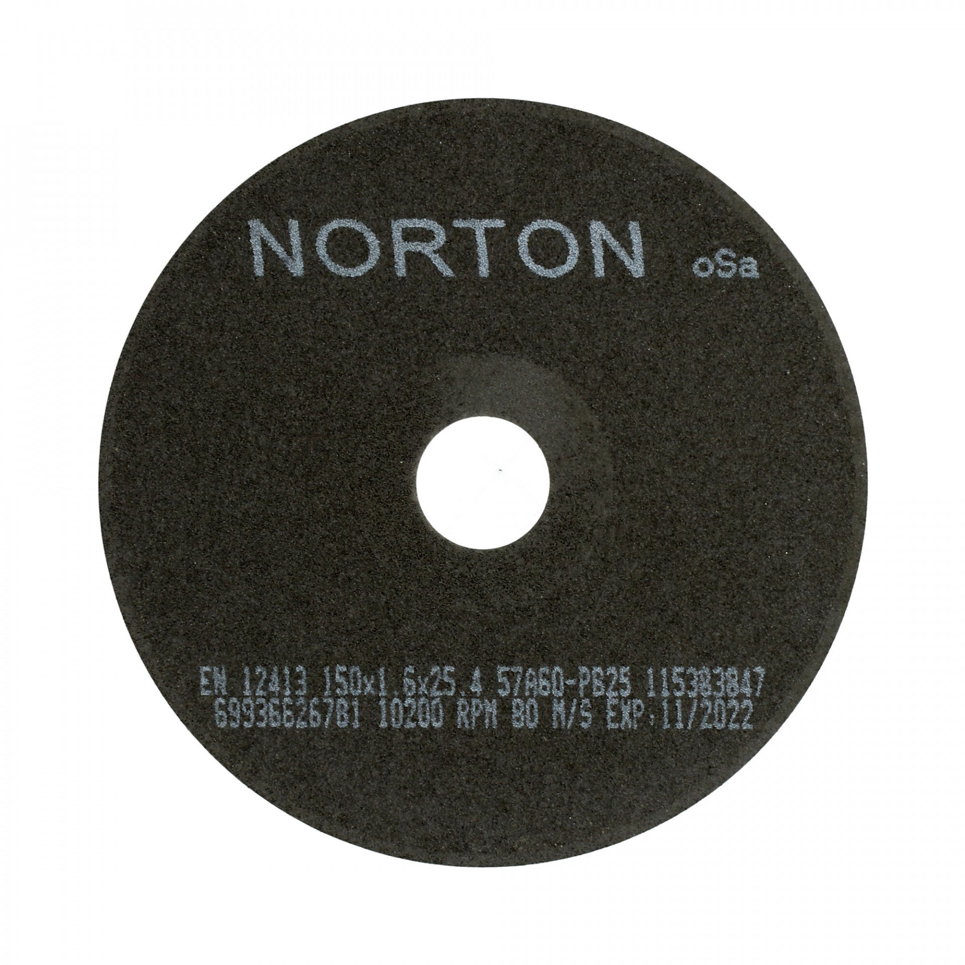 Norton Preciziós gépipari erősítés nélküli vágókorong 180x1x31,75 mm 57A 60 R B25, 25 db/csomag termék fő termékképe