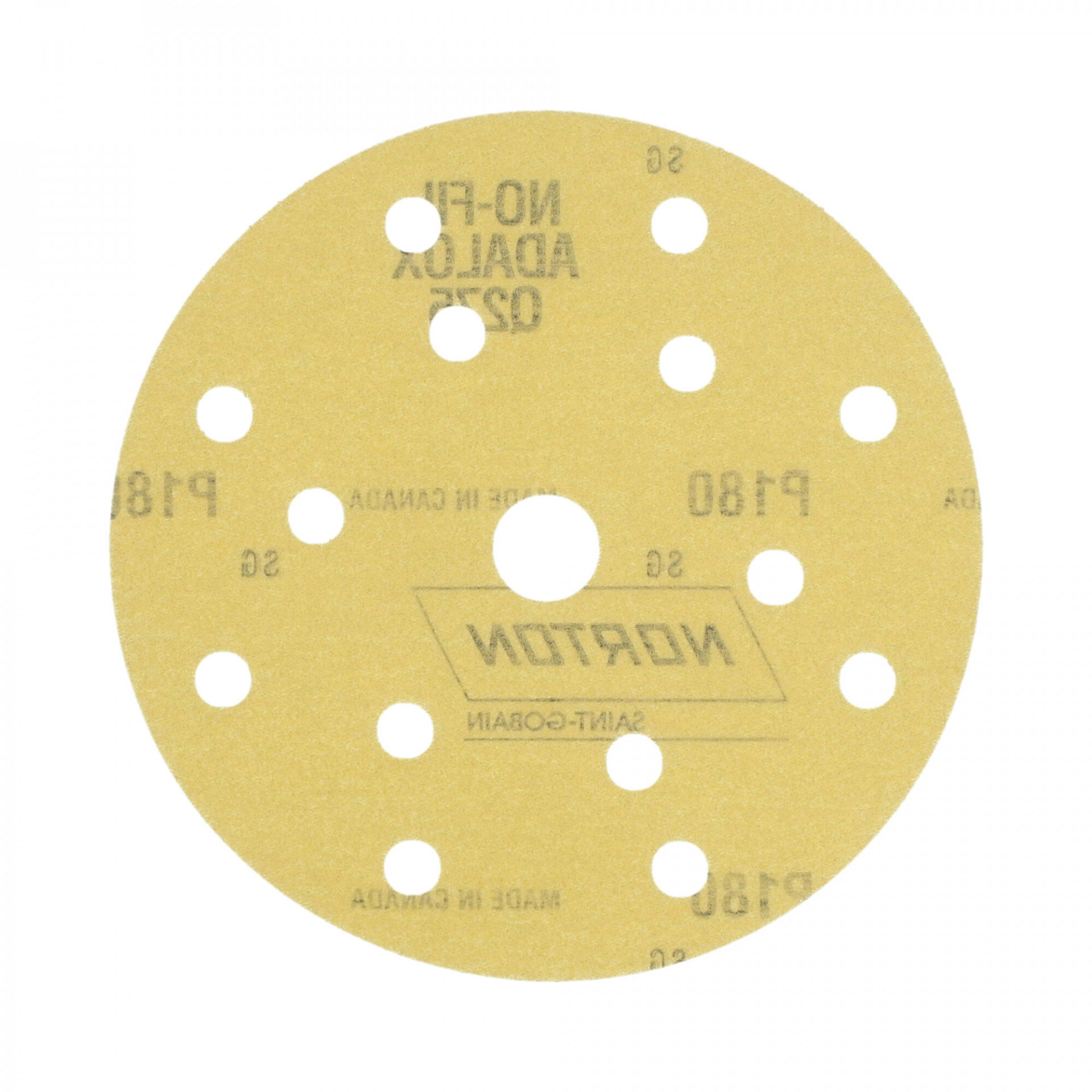 Norton Pro Film Q275 tépőzáras csiszolókorong Ø150 14+1 Lyukas P180, 100 db/csomag termék fő termékképe