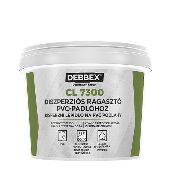 Den Braven CL 7300 szőnyeg- és PVC ragasztó, fehér, 5 kg termék fő termékképe