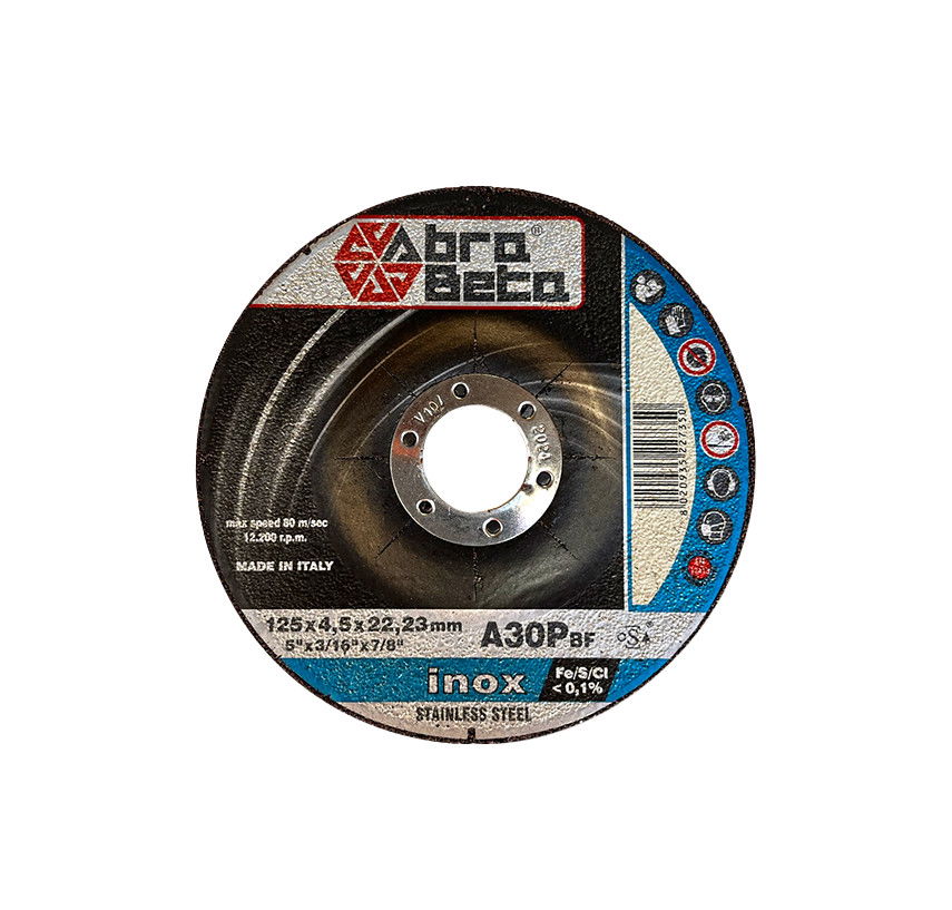 AbraBeta A30P acél/inox 125x4,5x22,23 25db/csomag termék fő termékképe