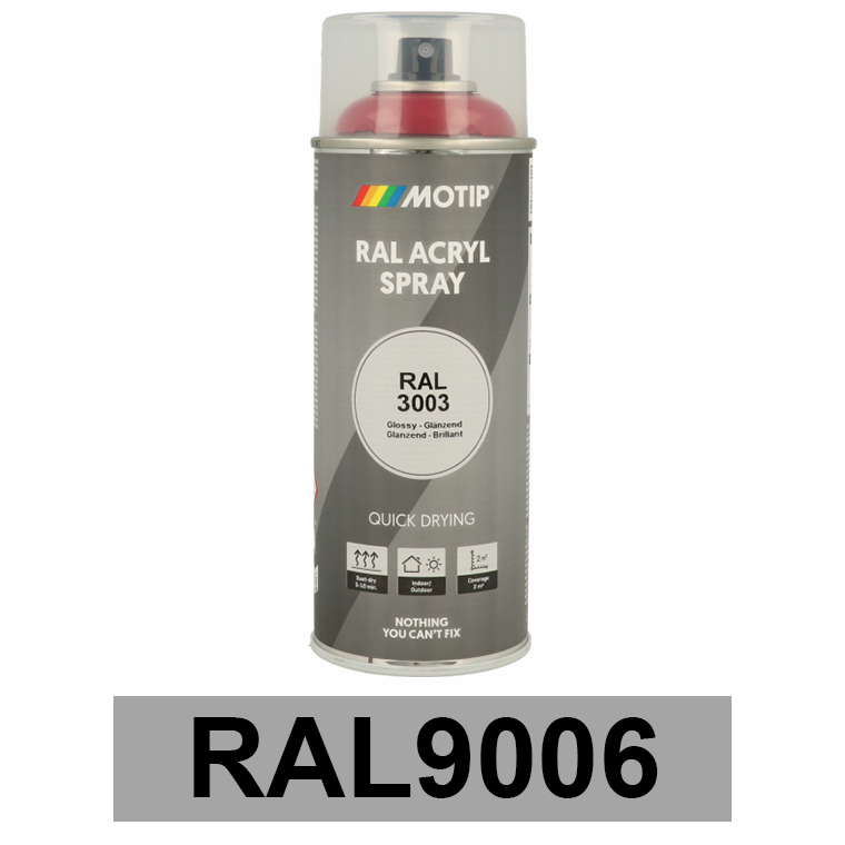 Motip Ipari festék spray, RAL9006, 400 ml termék fő termékképe