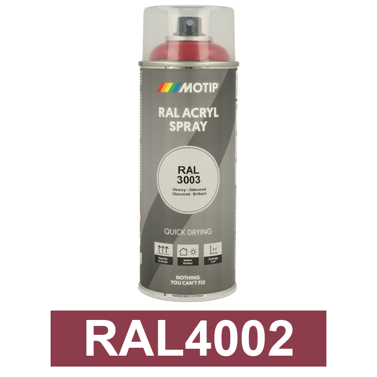 Motip Ipari festék spray, RAL4002, 400 ml termék fő termékképe