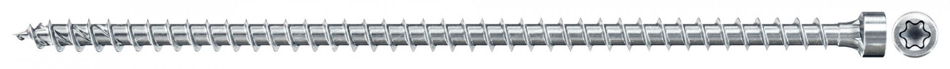 Fischer FPF II CHTF 8.0 x 400 BC 50 hengeres fejű, kékre horganyzott, végigmenetes szerkezetépítő csavar TX behajtással, 50 db/csomag termék fő termékképe