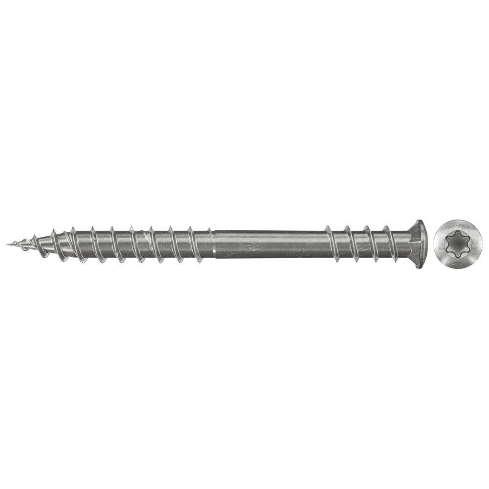 Fischer FPF-ST 5.5 x 60 A2P 200 lapos süllyesztett fejű Ø 7.5 mm, A2 korrózióálló acél részmenetes terasz csavar, TX behajtással, 200 db/csomag termék fő termékképe
