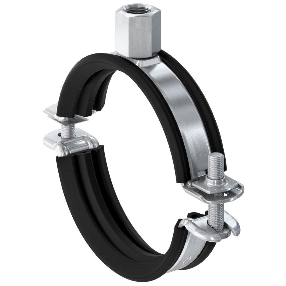 Fischer FRS-L 76 - 84 M8 / M10 kétcsavaros gumibetétes csőbilincs, 10 db/csomag termék fő termékképe