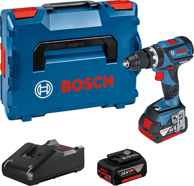Bosch GSB 18V-60 C akkus szénkefe nélküli ütvefúró-csavarozó (2 x 5.0 Ah Li-ion akkuval, GAL 18V-40 töltővel) termék fő termékképe