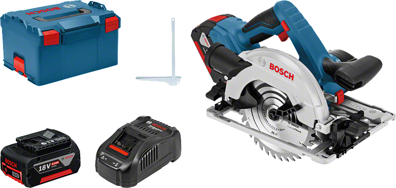Bosch GKS 18V-57 G akkus kézi körfűrész (2 x 5.0 Ah Li-ion akkuval) termék fő termékképe