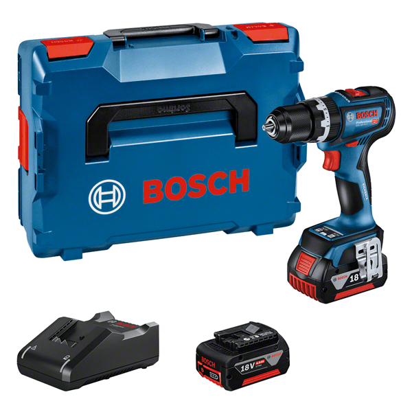 Bosch GSB 18V-90 C akkus ütvefúró-csavarozó (2 x 4.0 Ah Li-ion akkuval, L-BOXX-ban) termék fő termékképe