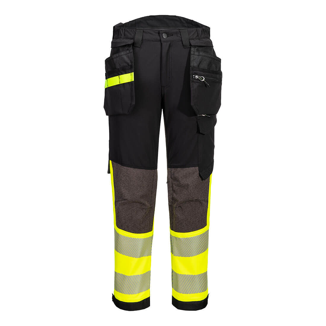 Portwest EV442 - EV4 Hi-Vis Stretch Class 1 Holster lengőzsebes nadrág, sárga/fekete termék fő termékképe
