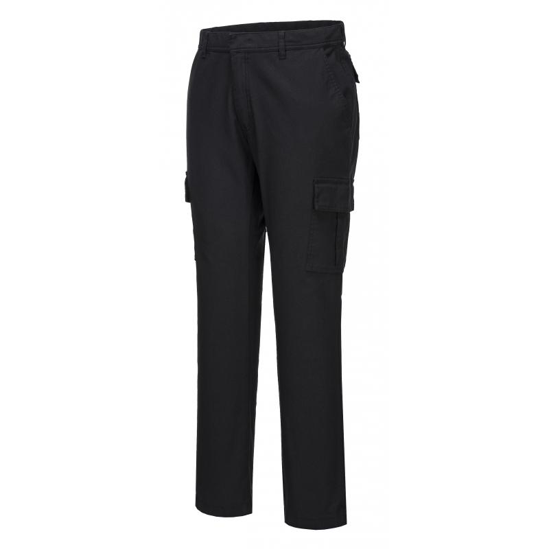 Portwest S231 - Stretch Slim Fit Combat nadrág, rövidített, fekete termék fő termékképe