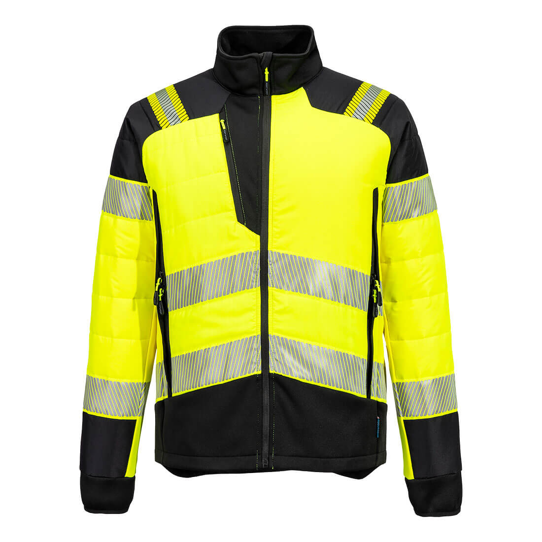 Portwest T170 - PW3 Hi-Vis Hybrid Baffle kabát, sárga/fekete termék fő termékképe